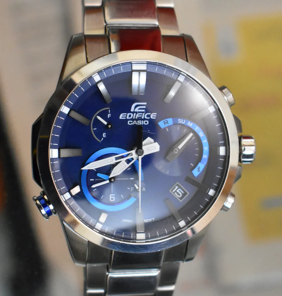 Reloj Casio Edifice azul para hombre